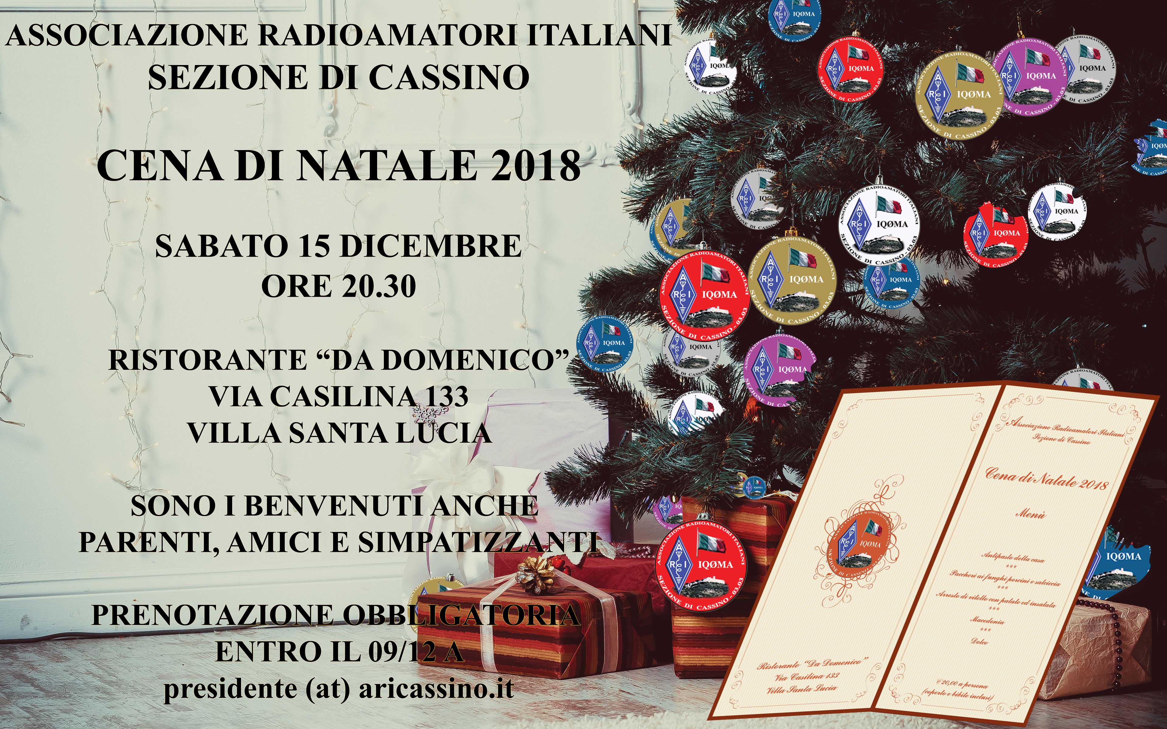 Locandina cena di Natale 2018 2